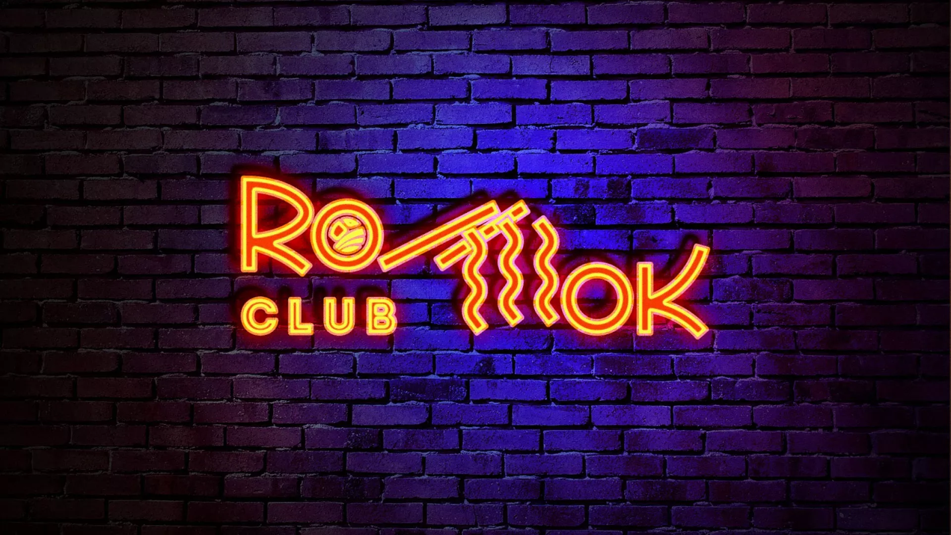 Разработка интерьерной вывески суши-бара «Roll Wok Club» в Ливнах